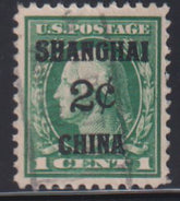 US Shanghai Overprints #K1 Used VF - XF